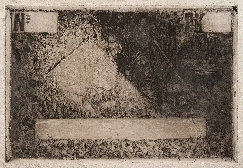 Графический художник в своей студии by Францишек Седлецкий, 1912 — digital art print download