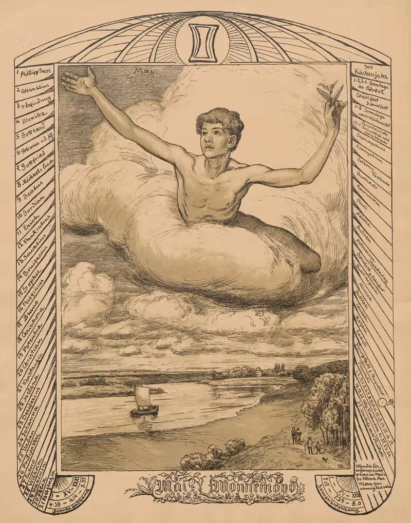 Аллегория мая by Ханс Тома, 1881-1901 — digital art print download