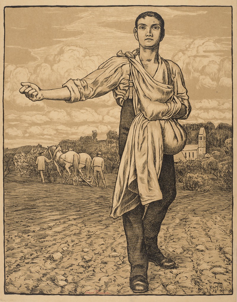 Sower by Hans Thoma, 1897 — digital art print download