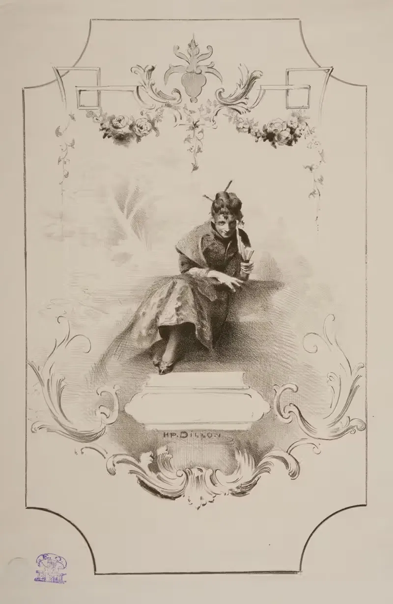 Фантазия by Анри-Патрис Дильон, 1888 — digital art print download