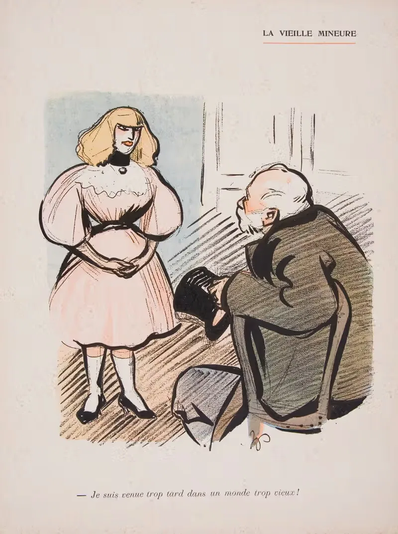 Старая несовершеннолетняя by Герман-Поль, 1902 — digital art print download