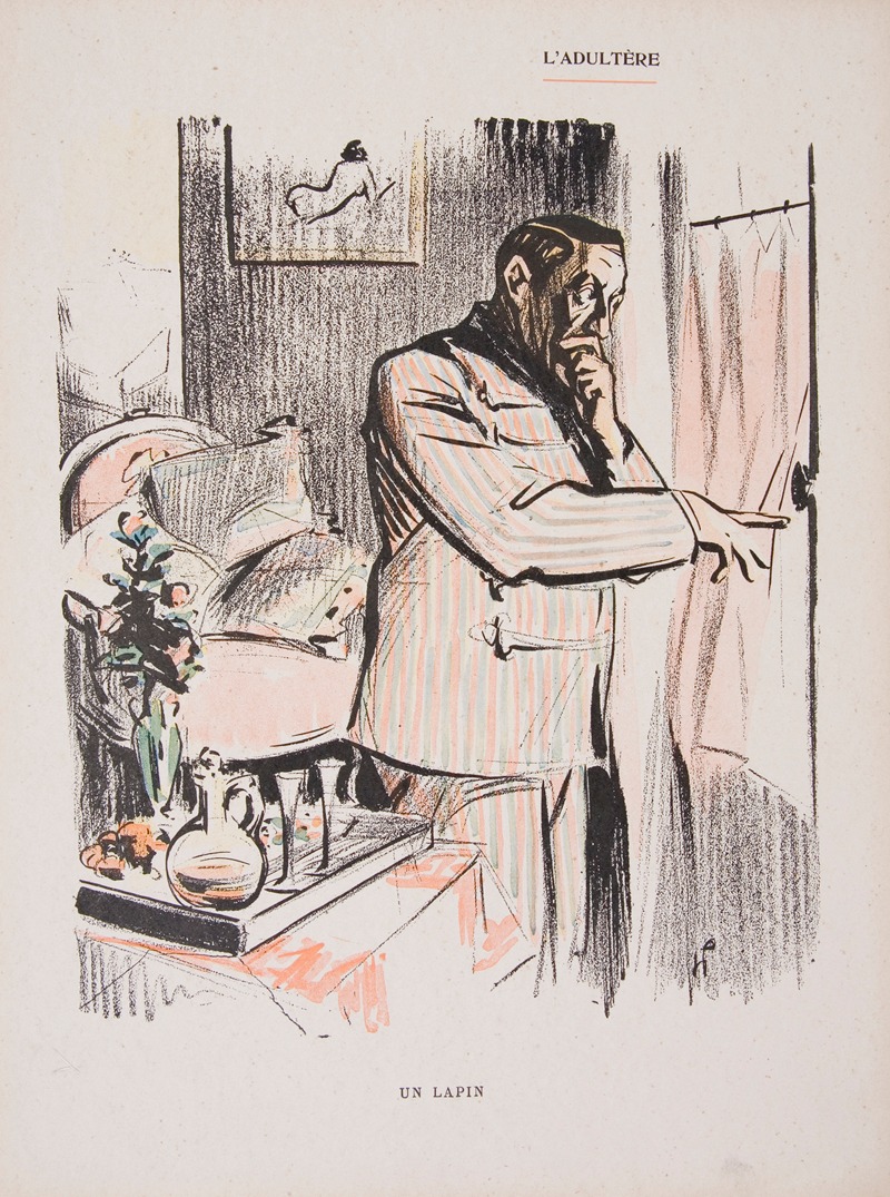 L'Adultere by Hermann-Paul, 1902 — digital art print download