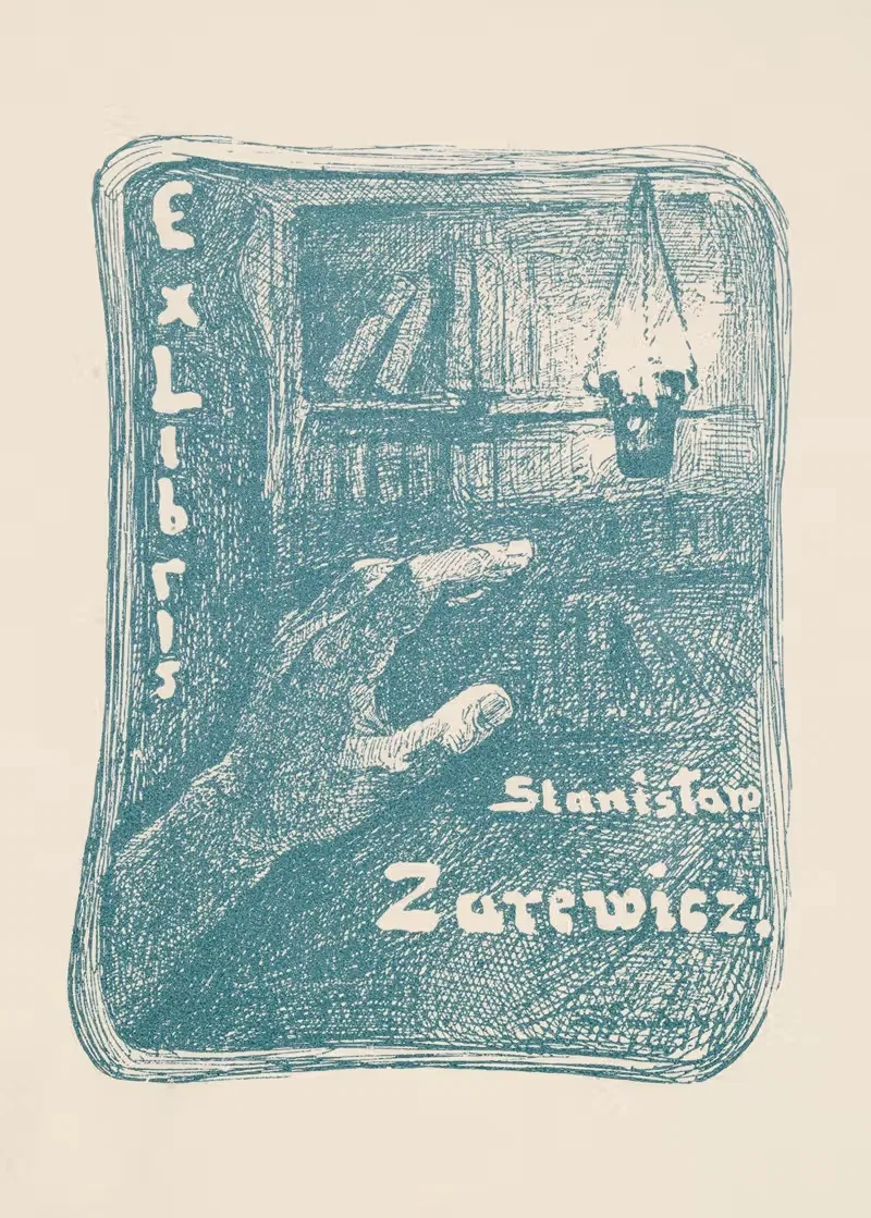 Ekslibris Stanisława Zarewicza (1874-1931) — Jan Kanty Gumowski