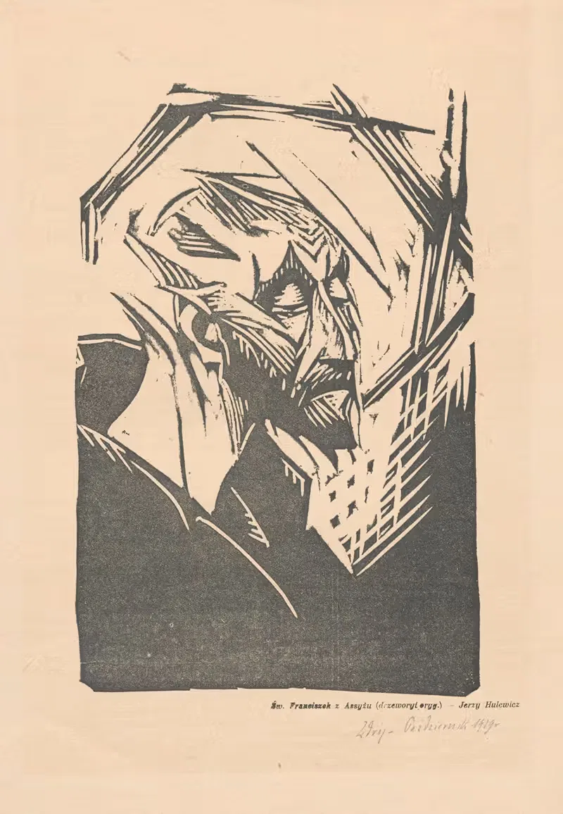 Святой Франциск II by Ежи Хулевич, 1918 — digital art print download