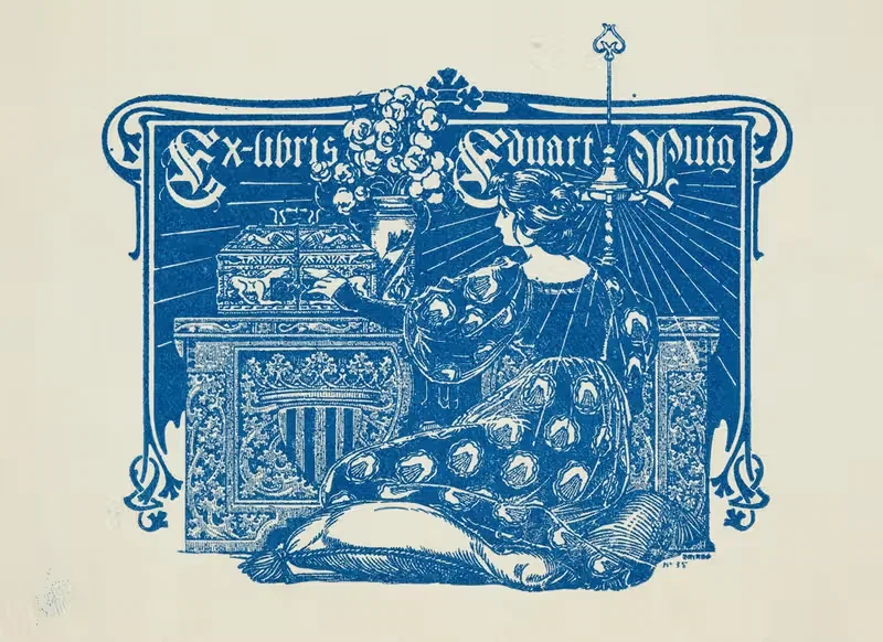 Bookplate of Eduardo Puig — José Triadó