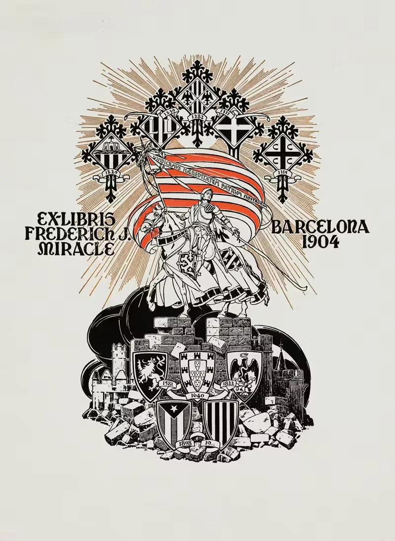Bookplate of Friedrich J. Miracle — José Triadó