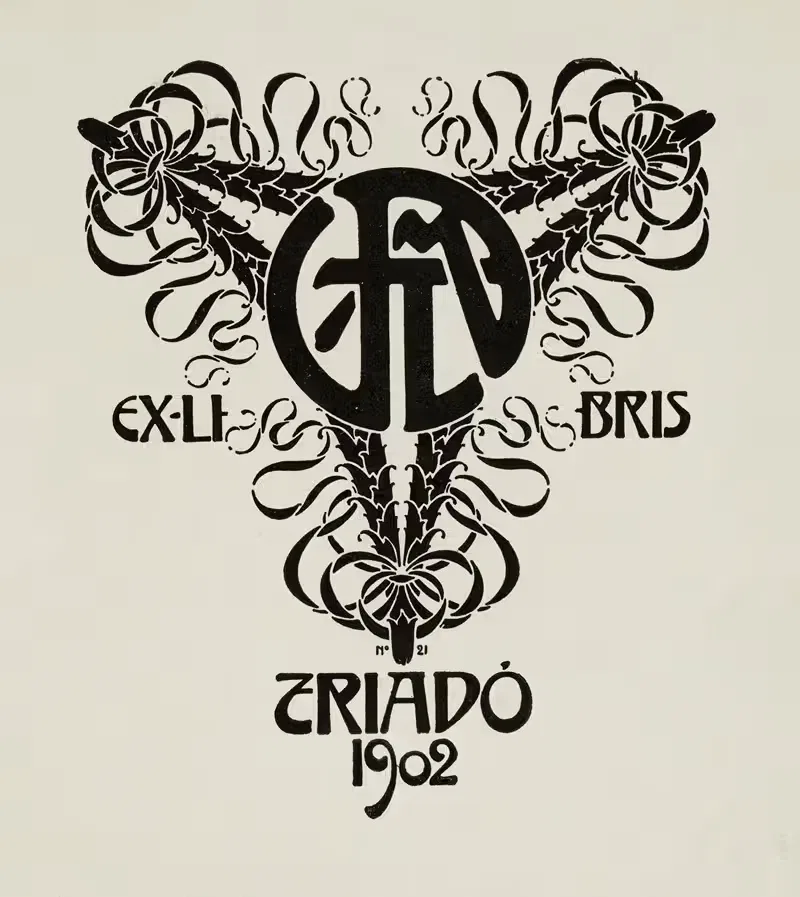 Bookplate of Triado 1902 — José Triadó