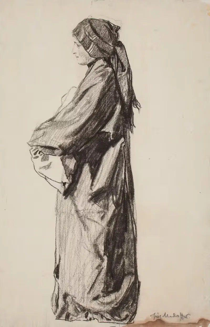 Дева Мария с ребенком by Юзеф Мехоффер, 1904 — digital art print download