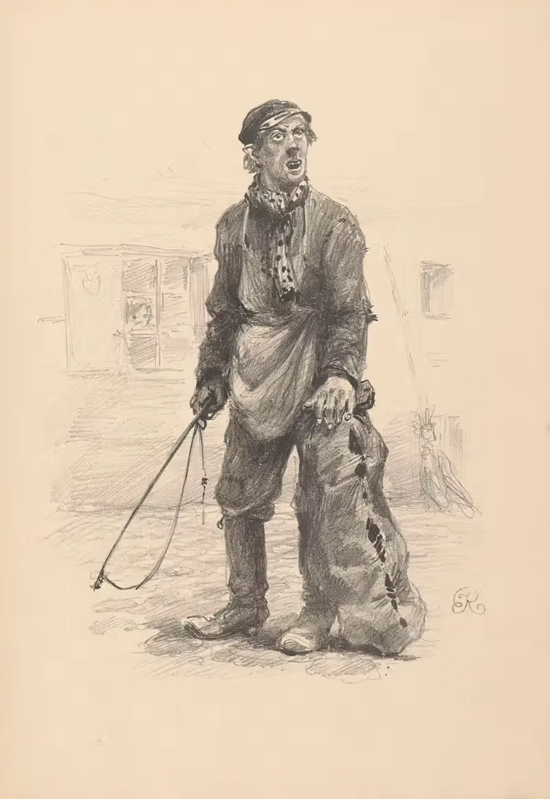 Продавец угля by Юзеф Рапацкий, 1926 — digital art print download