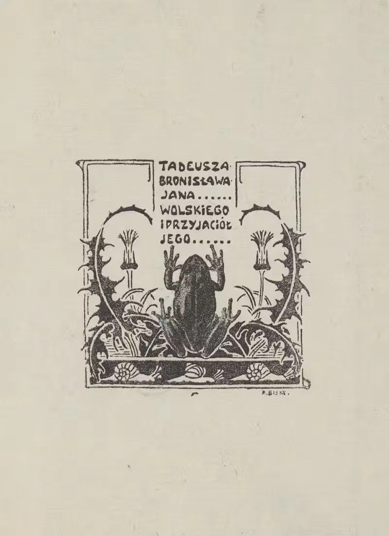 Ekslibris Tadeusza Wolskiego (1890-1959) — Karol Biske