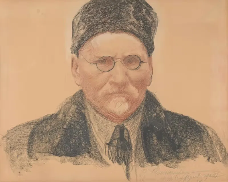 Self-portrait by Leon Wyczółkowski, 1926 — digital art print download