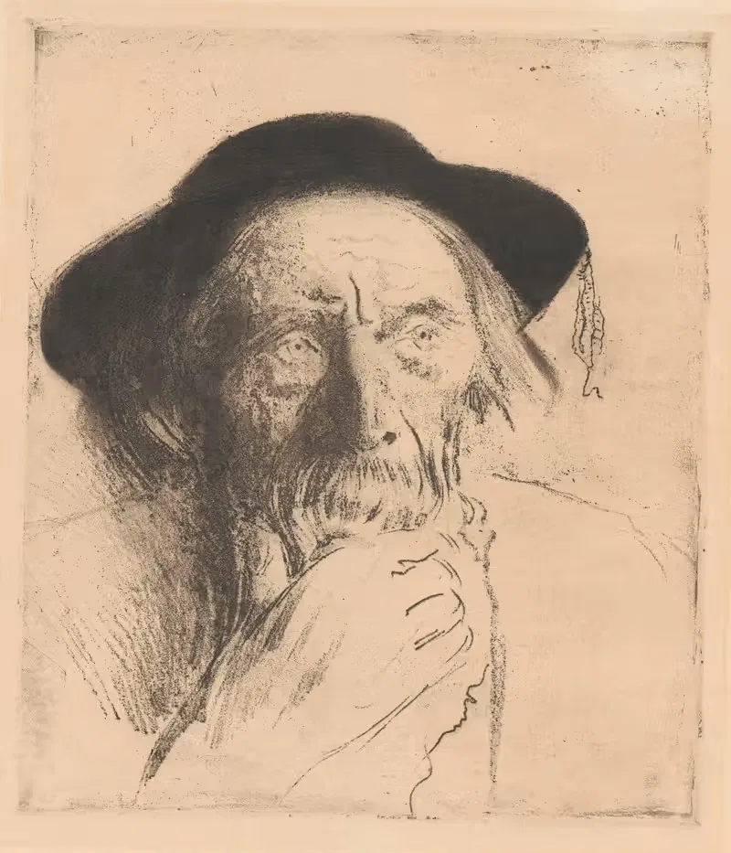 Szymon Tatar (the Older) from Zakopane, second state — Leon Wyczółkowski