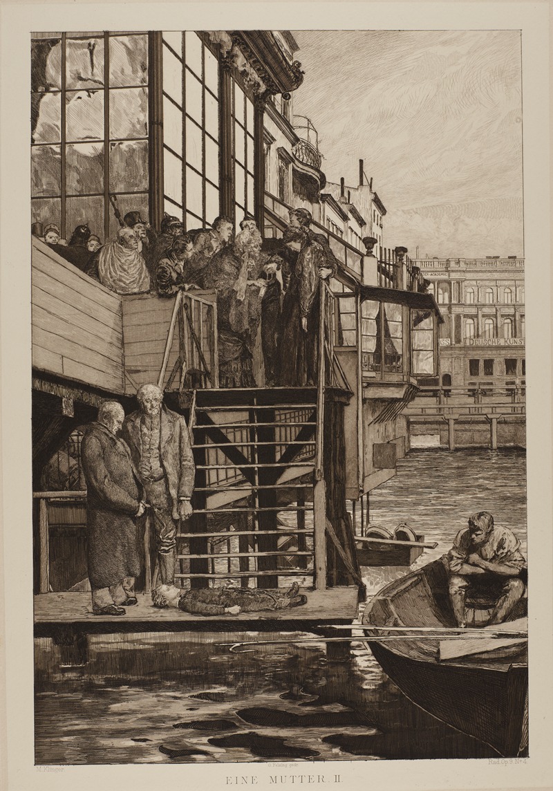 Одна мать II by Макс Клингер, 1883 — digital art print download