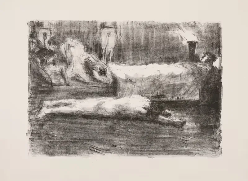 Achill an der Leiche des Patroklos — Max Slevogt