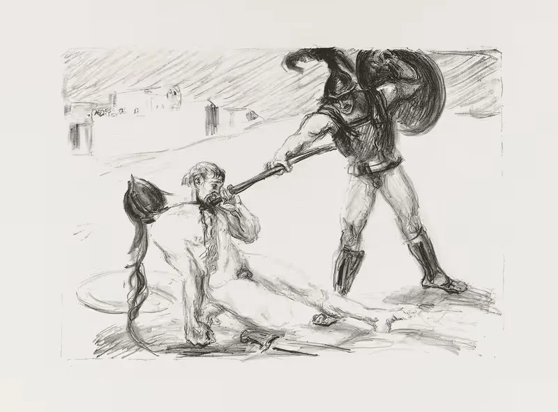 Hektors Tod by Max Slevogt, 1907 — digital art print download