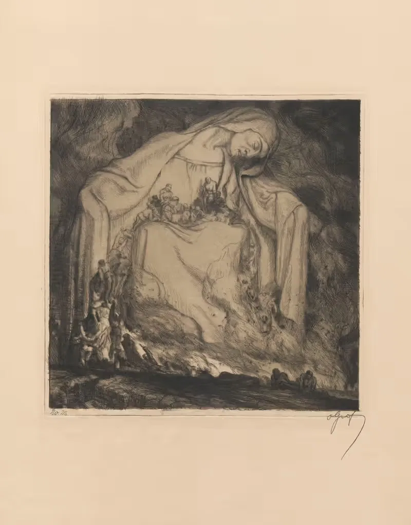 Вечное милосердие by Оскар Граф, 1914-1915 — digital art print download