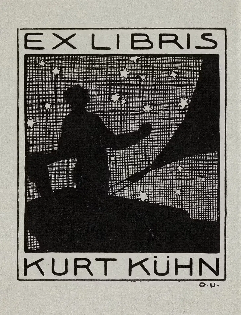 Bookplate of Kurt Kühn — Otto Ubbelohde
