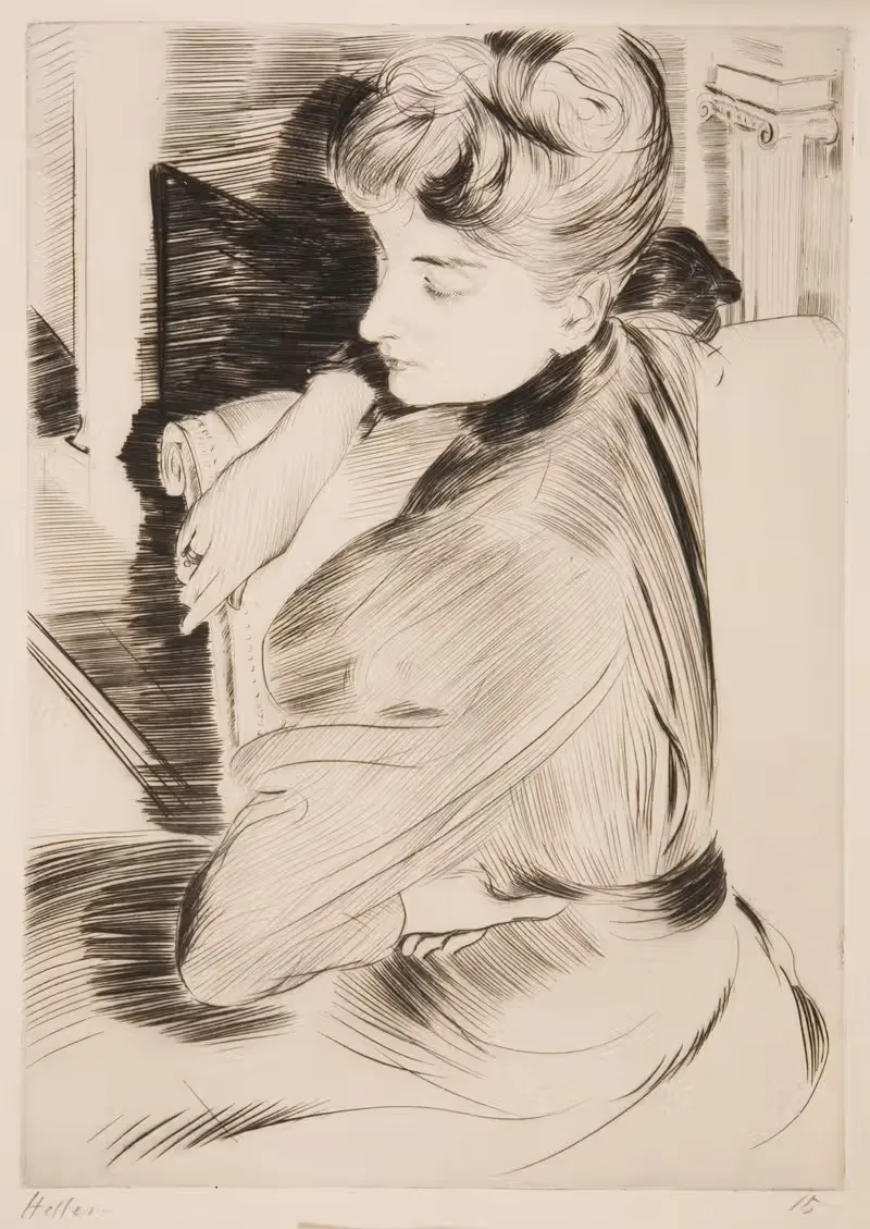 Медитация by Поль Сезар Элью, 1894 — digital art print download