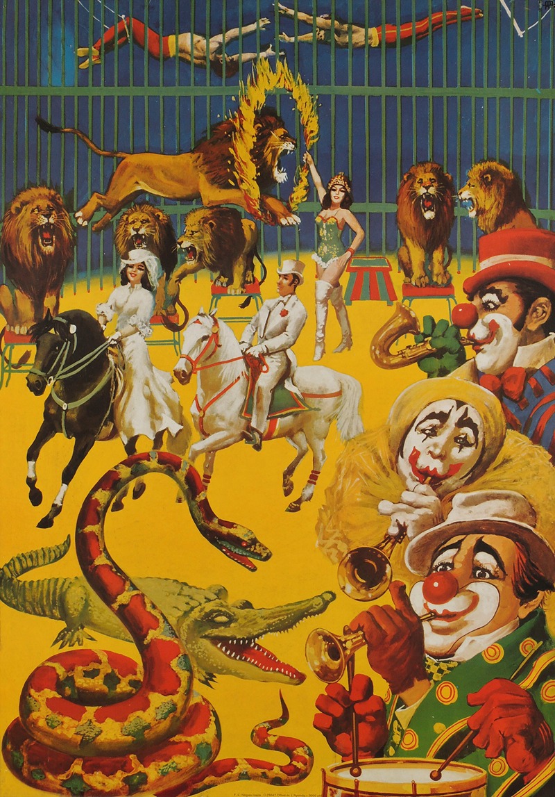 Circus Ring by Sándor Benkő, 1976 — digital art print download