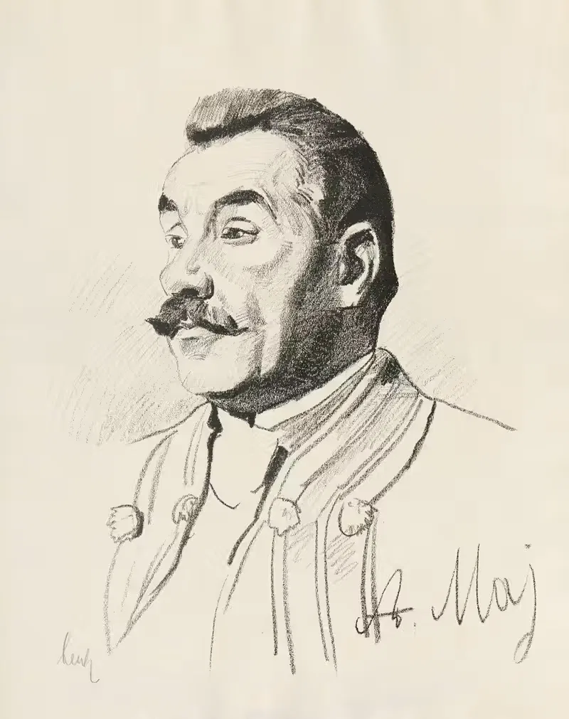 Portrait of Andrzej Maj — Stanisław Lentz