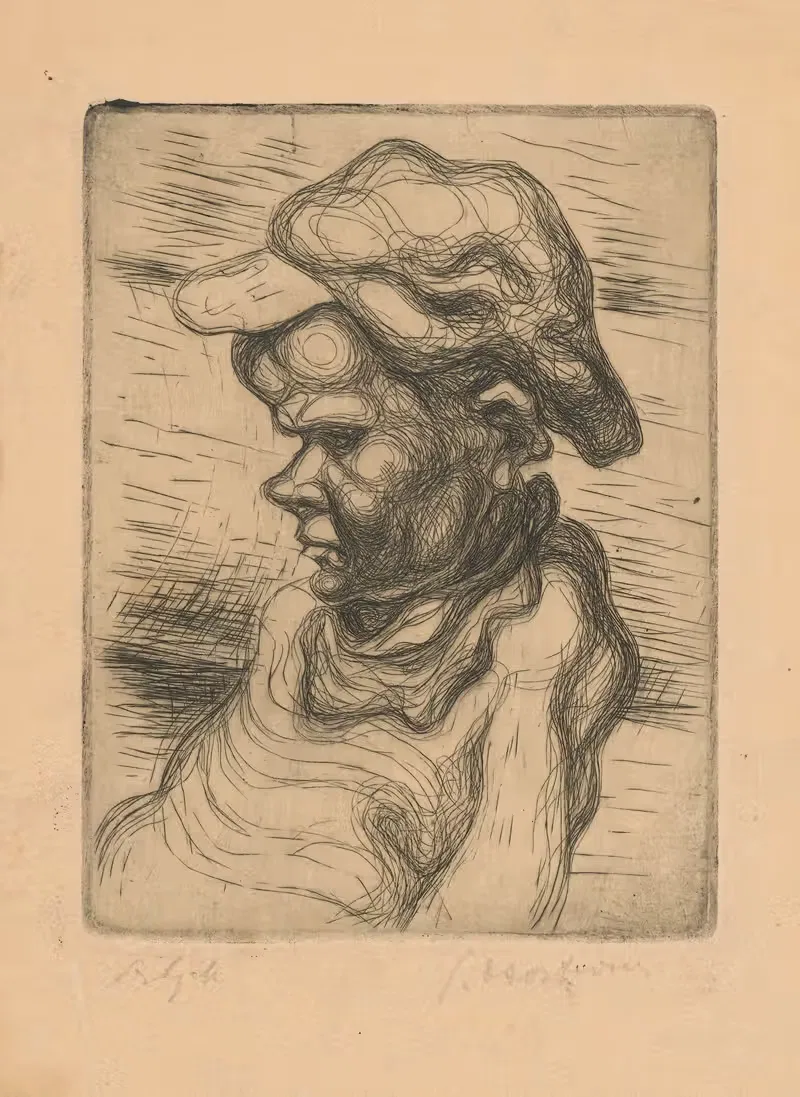 Street child by Stanisław Osostowicz, 1930 — digital art print download