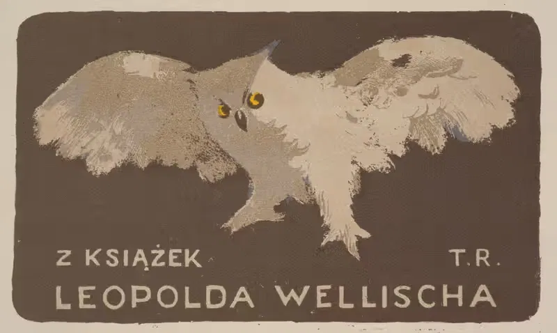 Экслибрис Леопольда Веллиша (1882–1972) by Тадеуш Рихтер, 1882–1972 — digital art print download