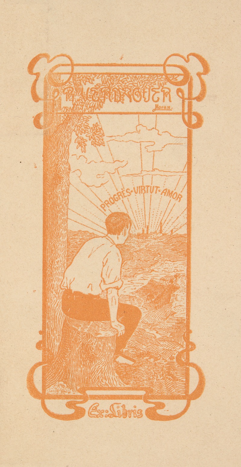 Экслибрис Вердагер by Томас Моран, 1890-1920 — digital art print download