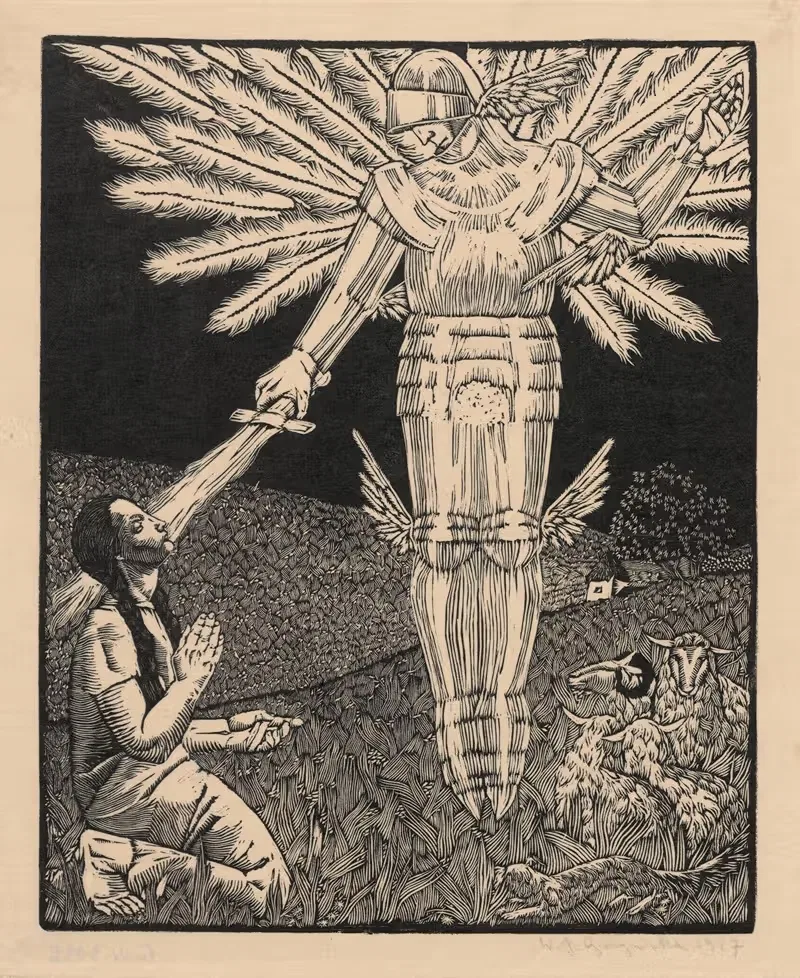 Жанна д'Арк – видение by Виктория Горыńска, 1927 — digital art print download