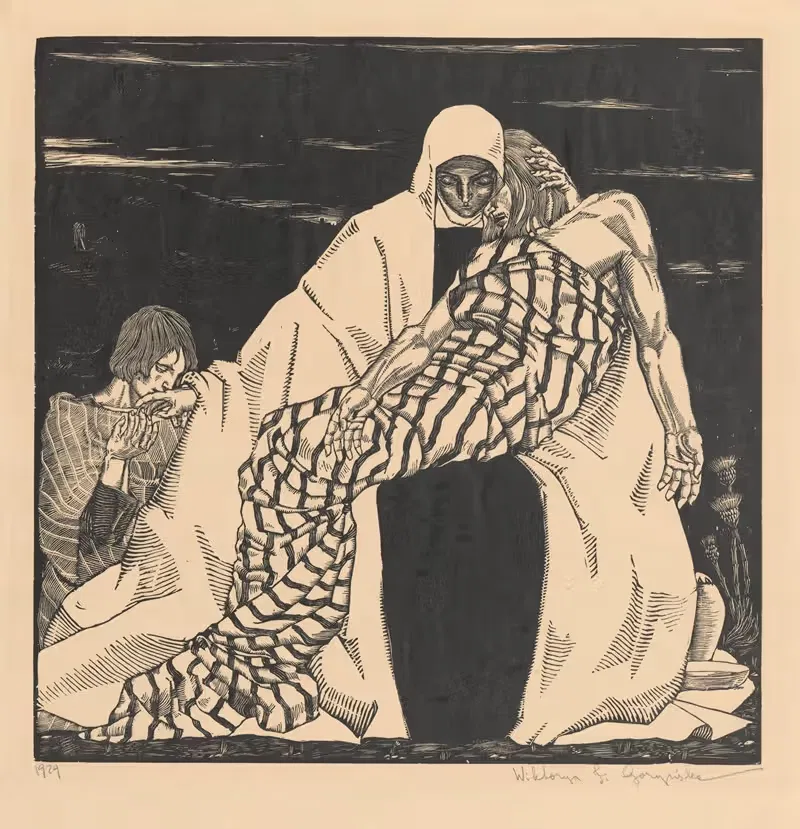 Пьета (Матерь Скорбящая) by Виктория Горыńска, 1929 — digital art print download