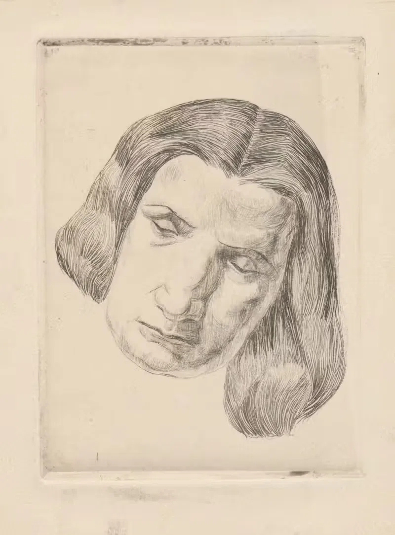 Портрет женщины by Виктория Горыńска, 1924 - 1928 — digital art print download