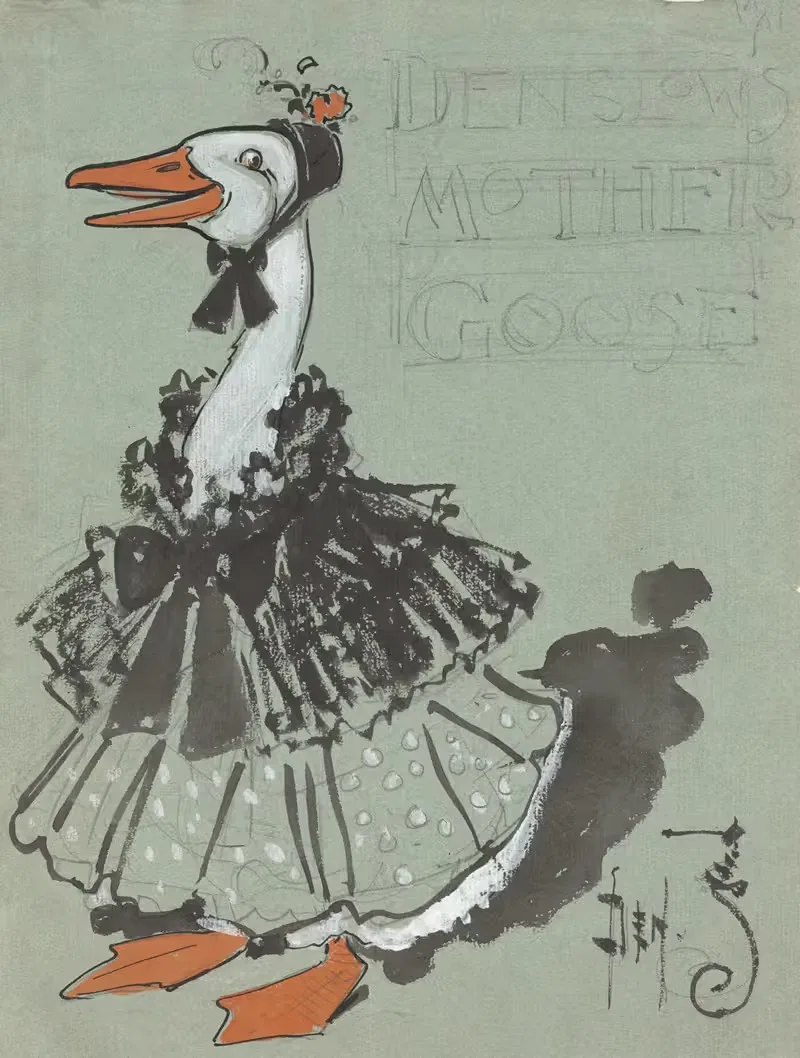 Мать Гусей Дензлоу by Уильям Уоллес Дэнслоу, 1900 — digital art print download