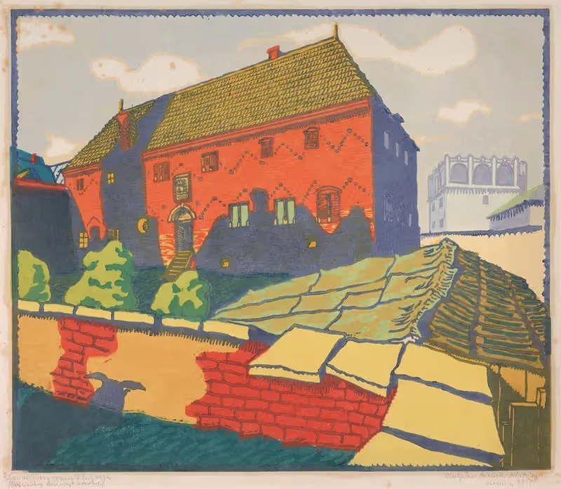 Сандомир – Дом Длугаша by Владислав Белецкий, 1925 — digital art print download