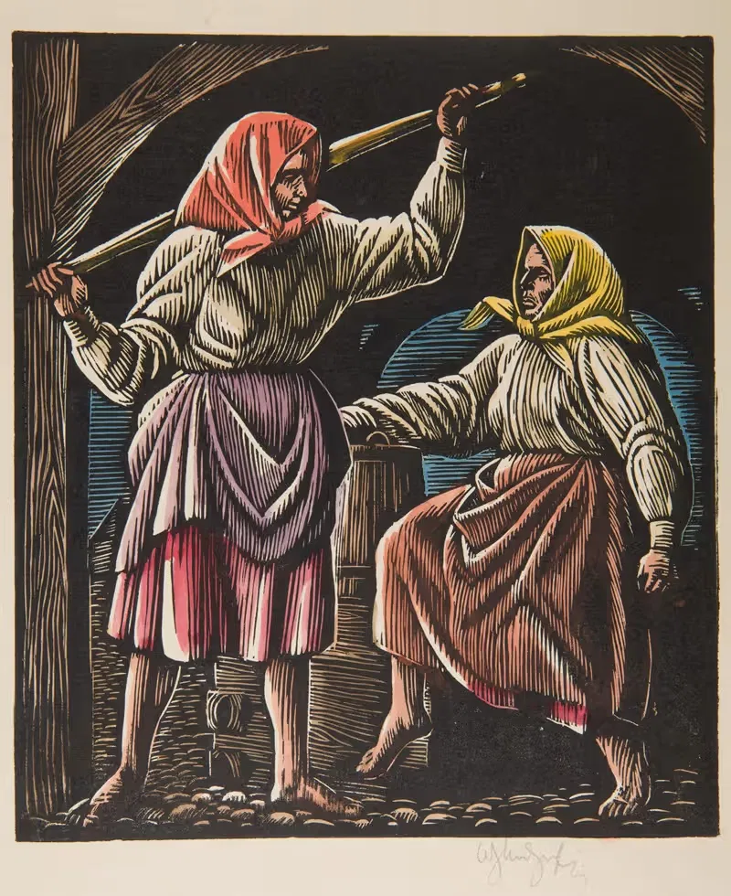 У колодца by Владислав Скоциляс, 1930 — digital art print download