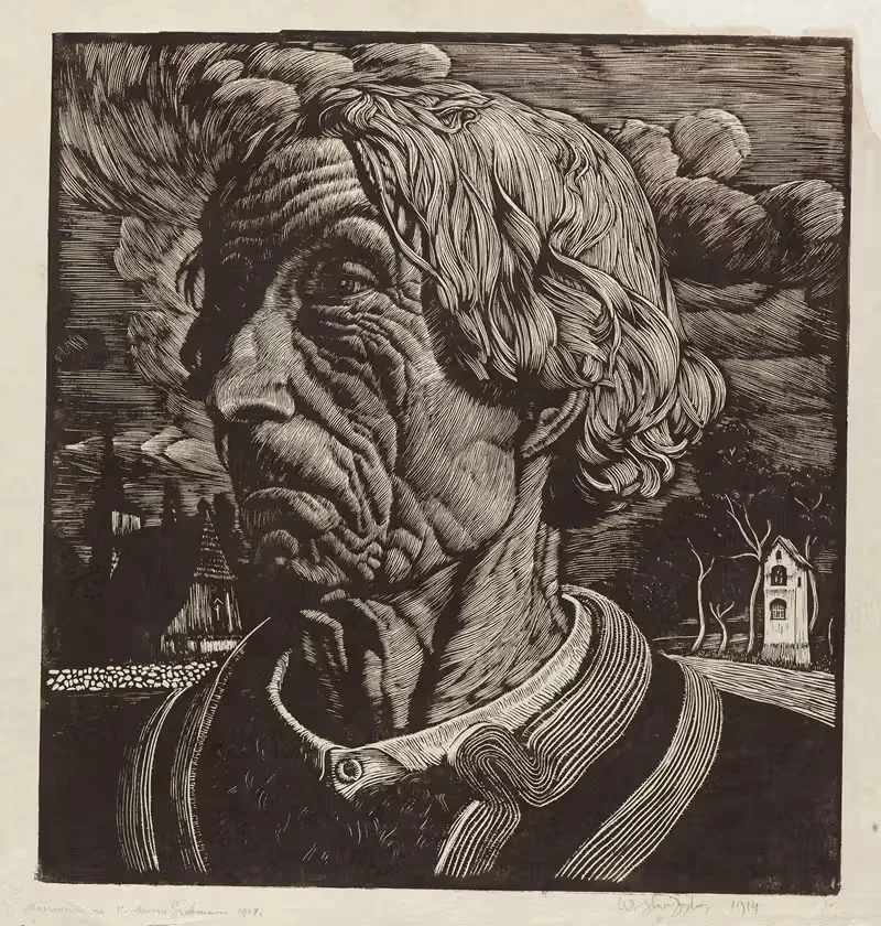 Голова старого горца by Владислав Скоциляс, 1913 — digital art print download