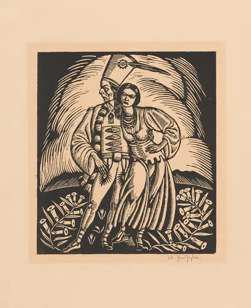 Янощик с фраеркой by Владислав Скоциляс, 1919 — digital art print download