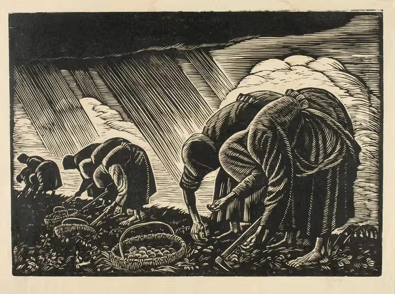 Копание картошки by Владислав Скоциляс, 1932 — digital art print download