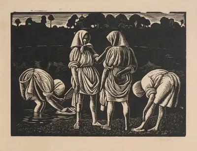 Прачки by Владислав Скоциляс, 1930 — digital art print download