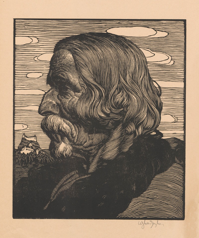 Profil górala by Władysław Skoczylas, 1913 — digital art print download