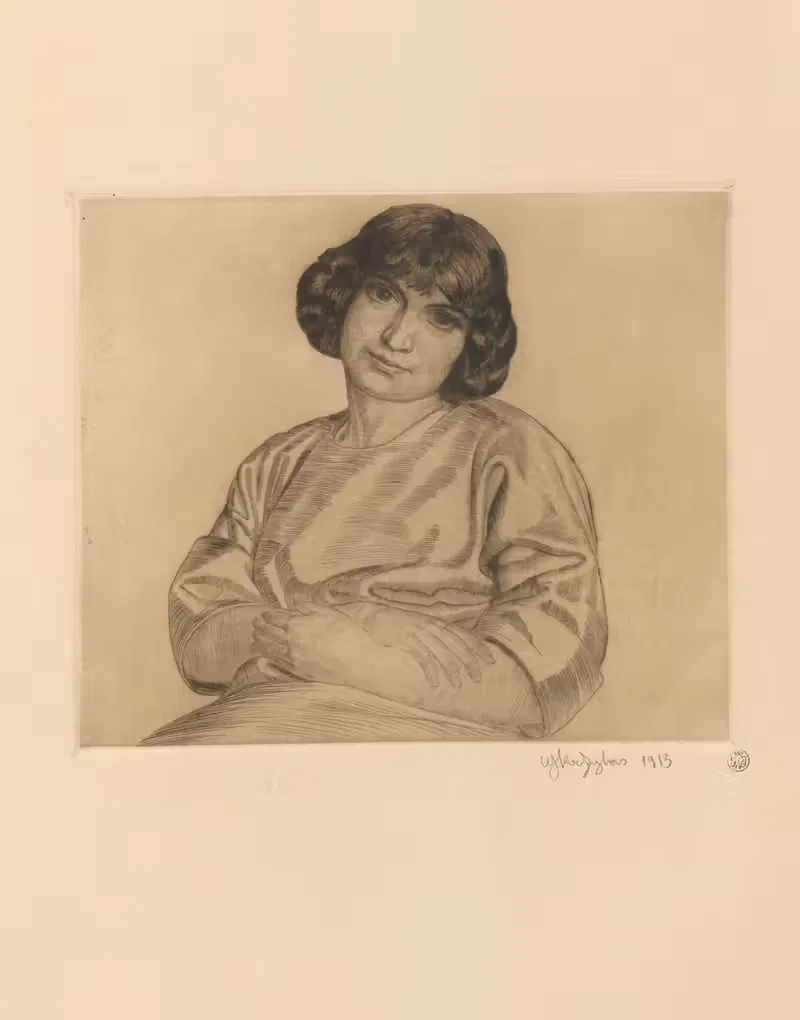 Портрет женщины by Владислав Скоциляс, 1913 — digital art print download