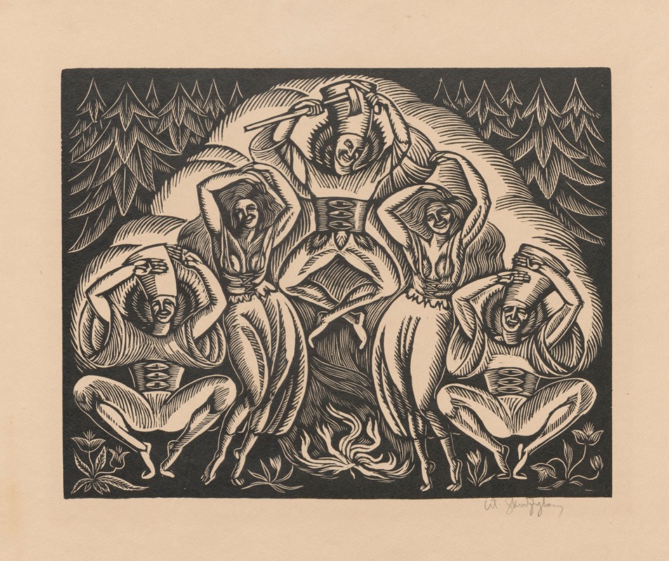 Танец by Владислав Скоциляс, 1922 — digital art print download