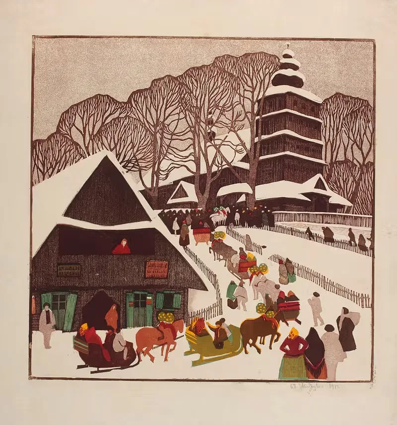 Гуральская свадьба by Владислав Скоциляс, 1913 — digital art print download