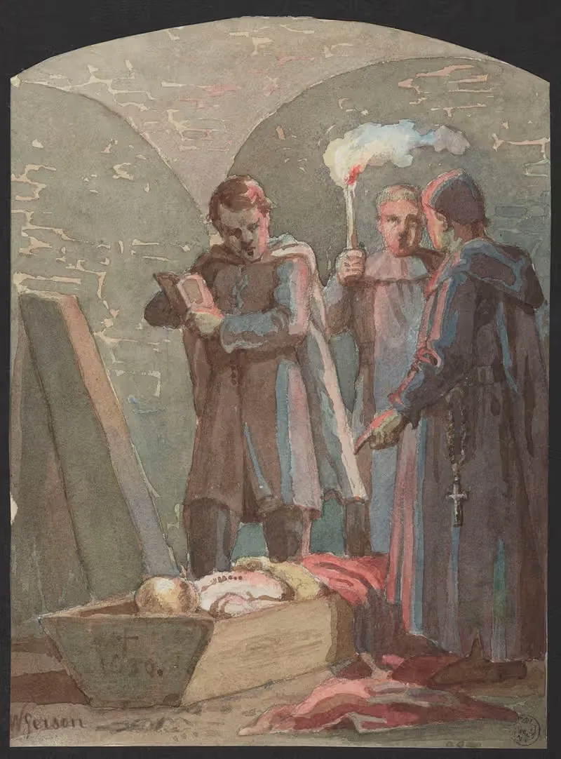 В церковных склепах by Войцех Герсон, 1861 — digital art print download