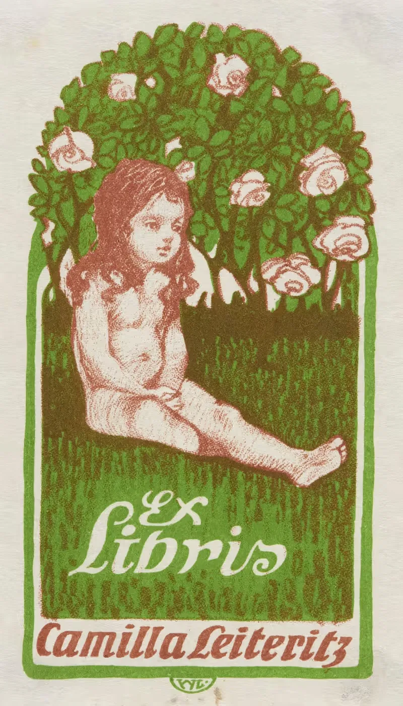 Bookplate of Camilla Leiteritz — Woldemar Leiteritz