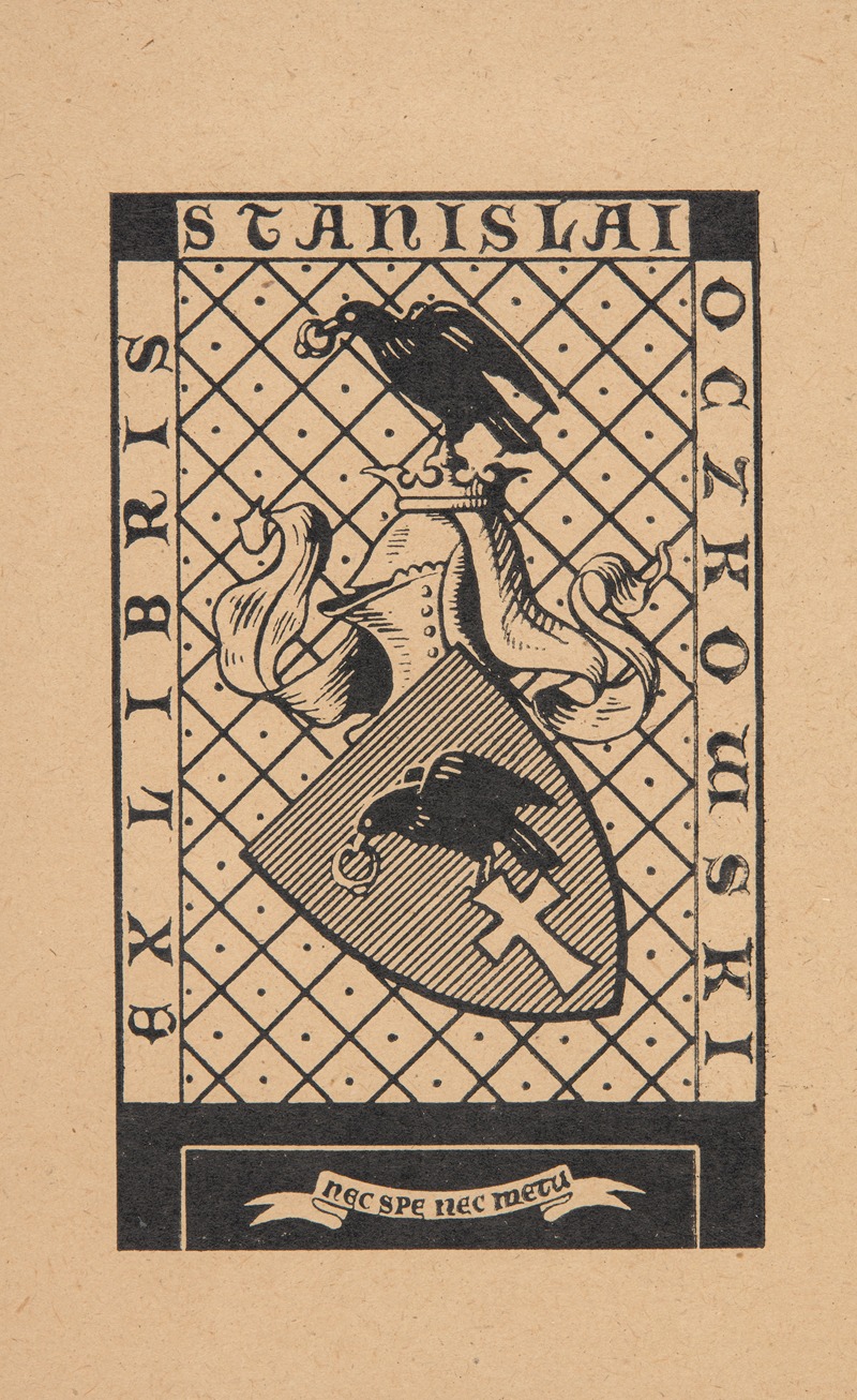 Ekslibris Stanisława Oczkowskiego by Zygmunt Skierski, 1944 — digital art print download