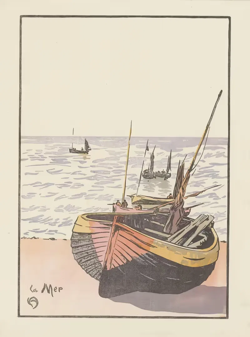 Море (Ипорт) by Амеде Жоа, 1902 — digital art print download