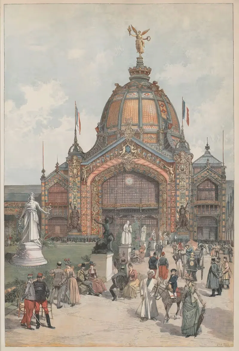 Exposition universelle, 1889 by Auguste Tilly, 1889 — digital art print download
