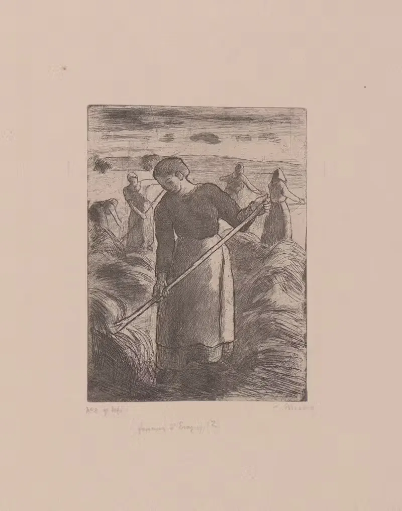 Жнецы д'Эрагни by Камиль Писсарро, 1897 — digital art print download