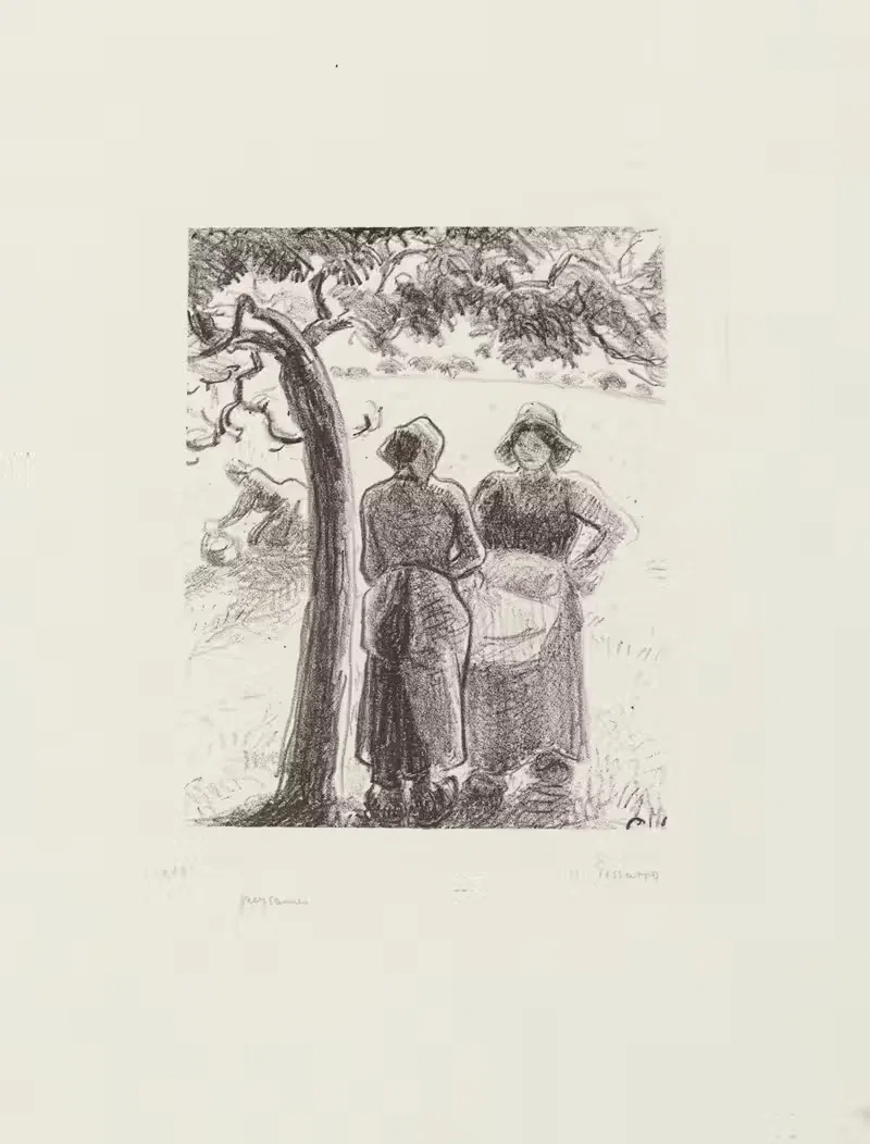 Крестьяне by Камиль Писсарро, 1896 — digital art print download