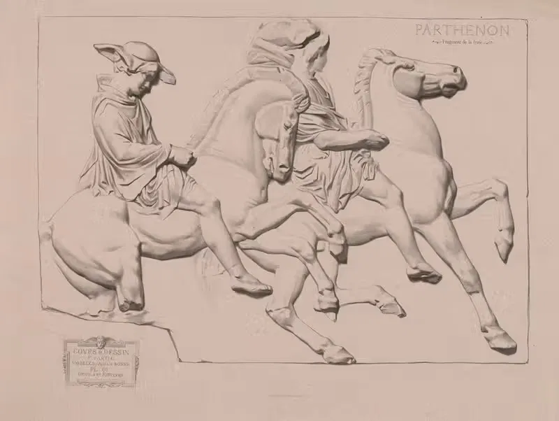 Cours de dessin Pl.69 by Charles Bargue, 1867 — digital art print download
