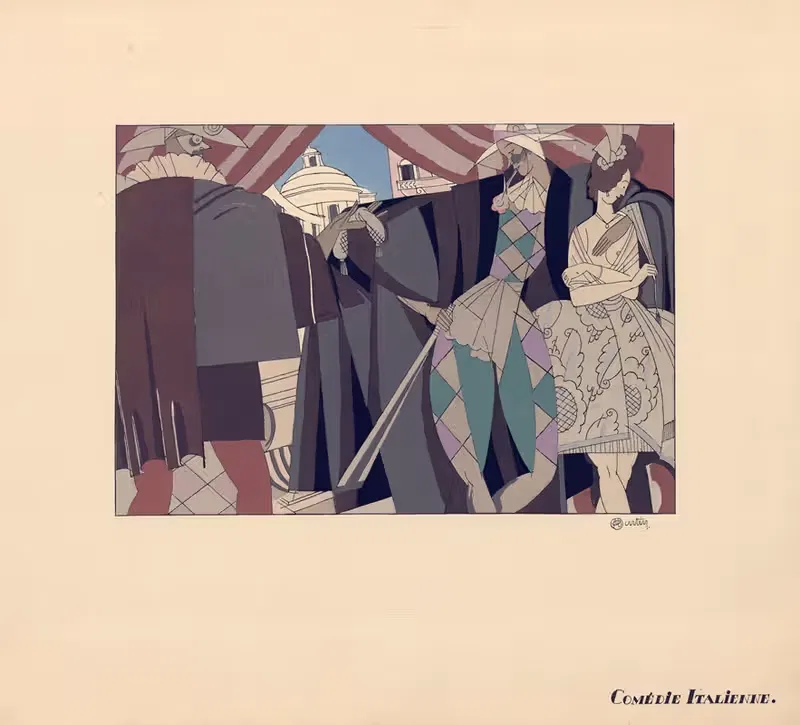 Итальянская комедия by Шарль Мартен, 1914 — digital art print download